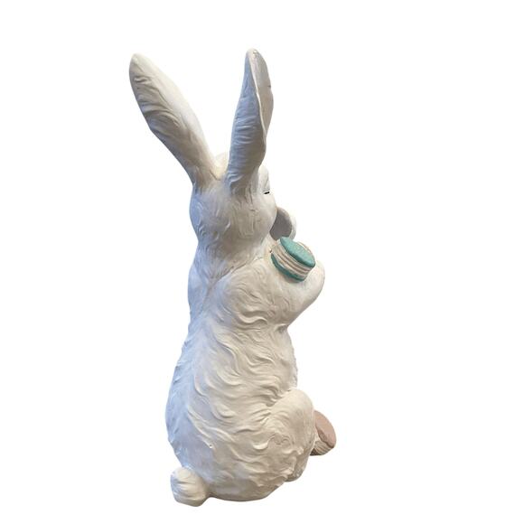 Sweet Treats Oversized 24in Bunny Rabbit With Macarons Easter Spring Decor New - Picture 13 of 16